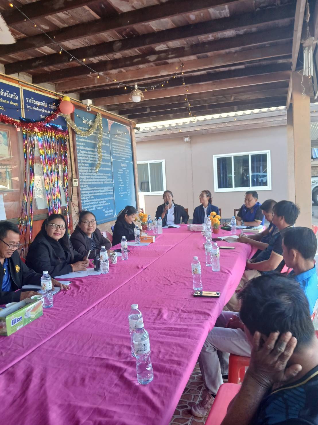 สพอ.เกษตรสมบูรณ์ : ร่วมประชุมคณะกรรมการพัฒนาตำบลบ้านบัว